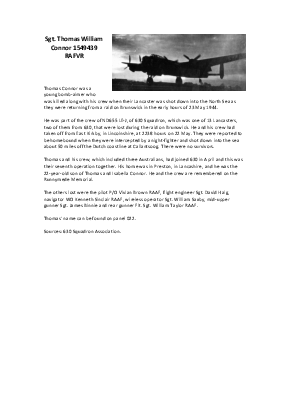 A preview of a PDF biography for Connor, Thomas William